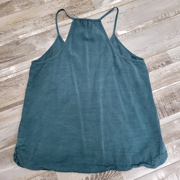 Anthropologie Danae Button Down Cami Turquoise Size Medium - Picture 3 of 4